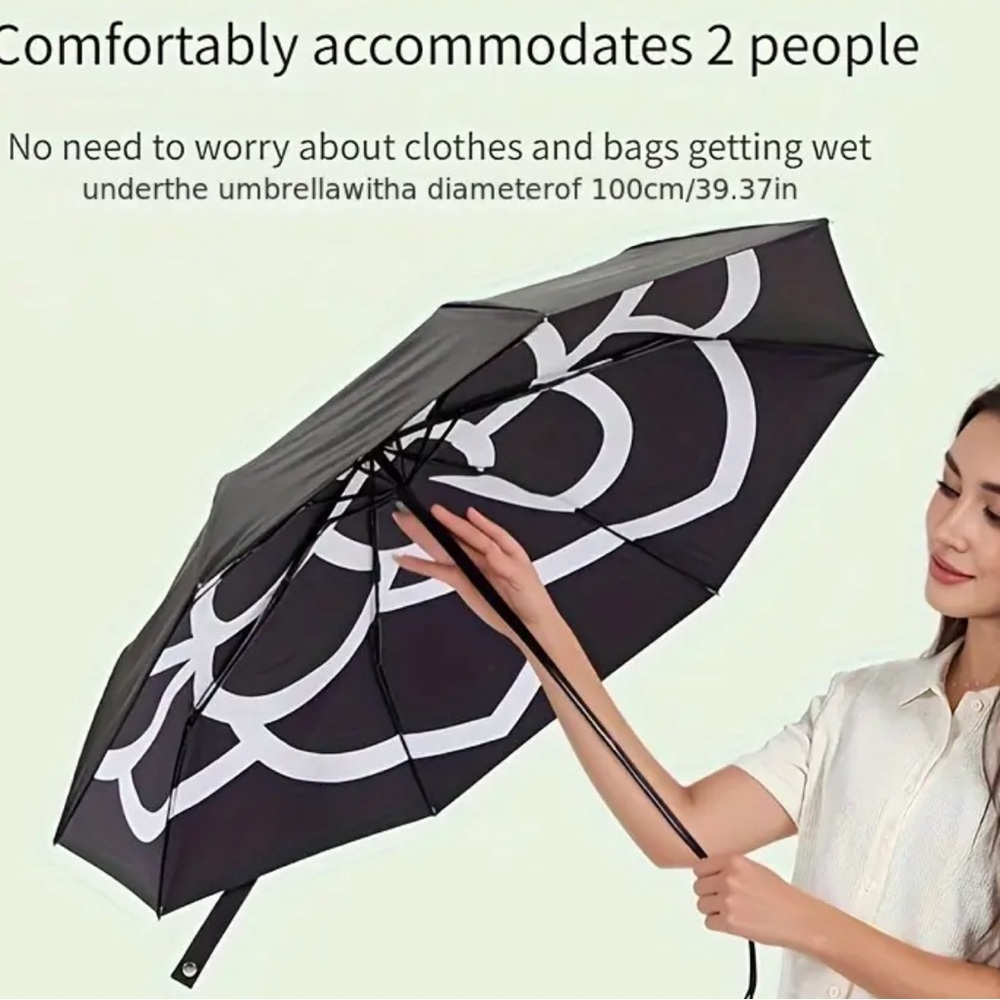 Black and White Sun Umbrella